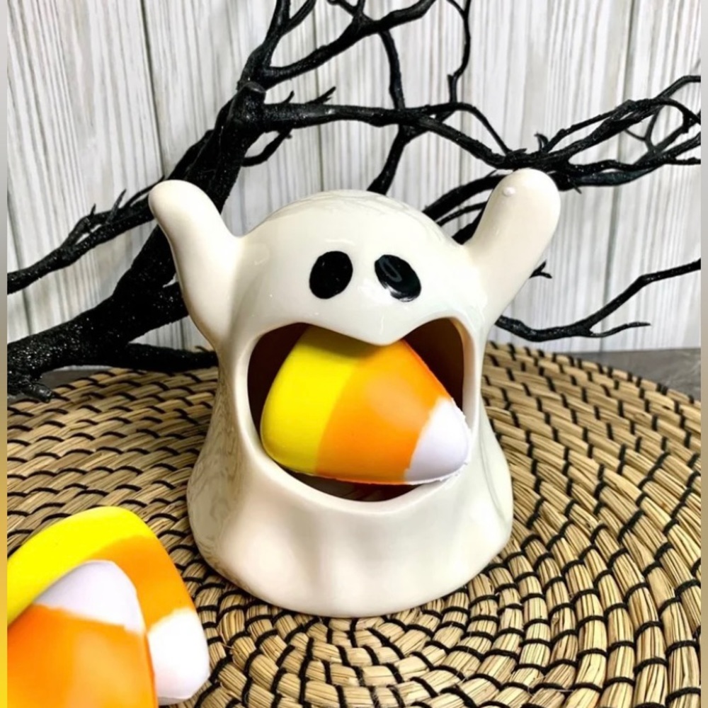 Halloween Ghost Ceramic Candy Dish